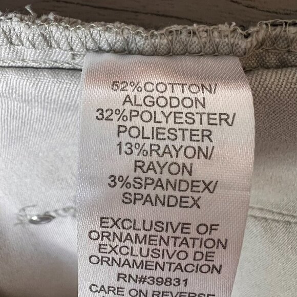 Democracy Jeans Womens Size 4 Gray Ab Technology Denim Stretch Neutral Comfort - Picture 13 of 16